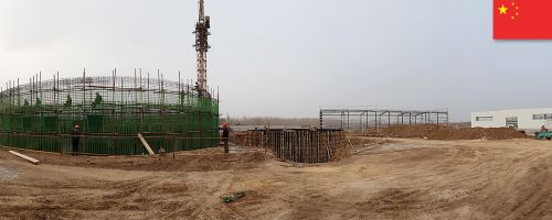 Baustelle Provinz Shandong, China